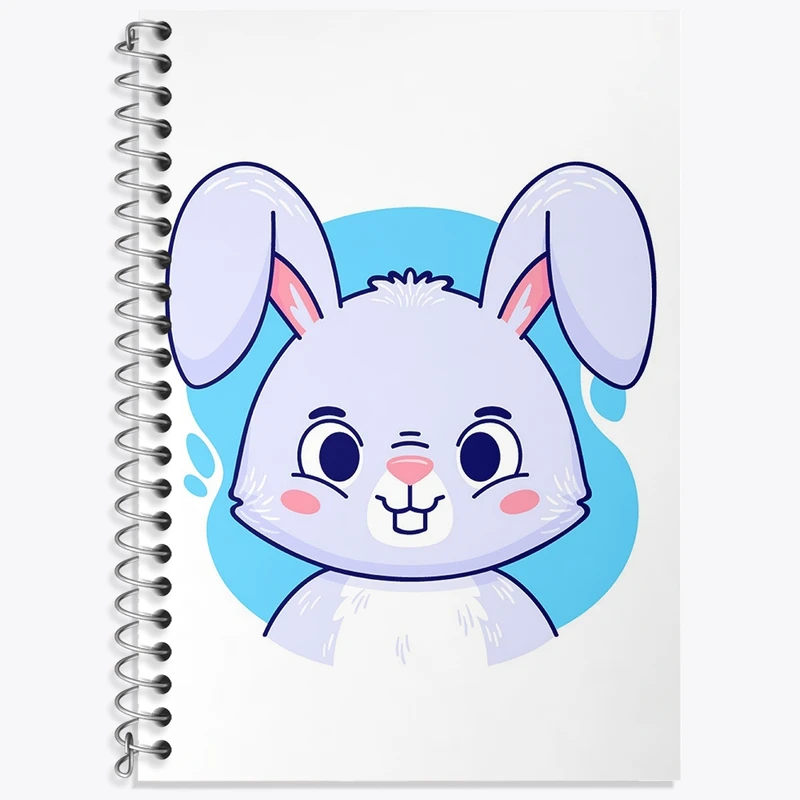 دفتر لغت 50 برگ خندالو طرح خرگوش حیوانات بامزه کد 37151