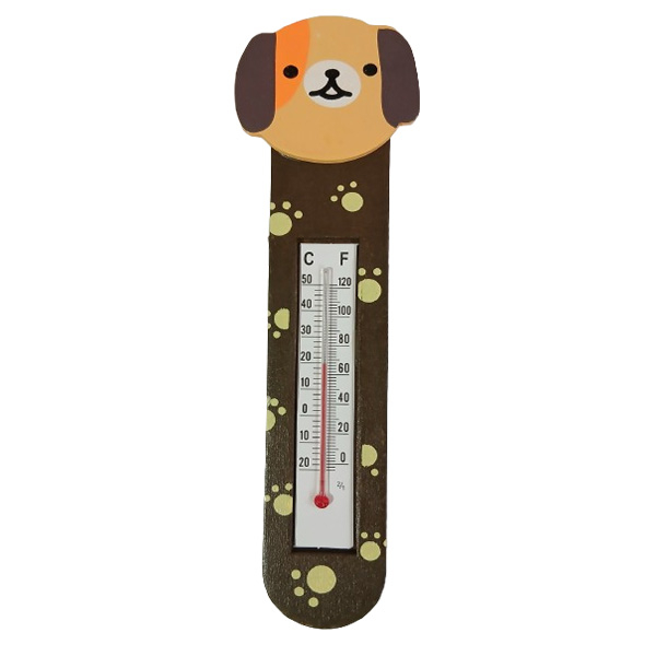 دماسنج‌ محیطی مدل چوبی جیوه ای طرح سگ