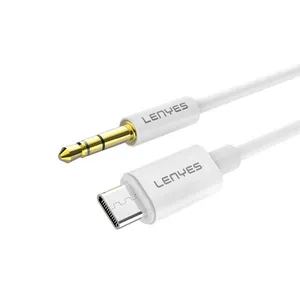کابل تبدیل usb-c به AUX لنیز مدل AX102 طول 1متر