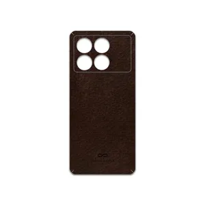 MAHOOT Dark-Brown-Leather Cover Sticker for Xiaomi Poco X6 Pro