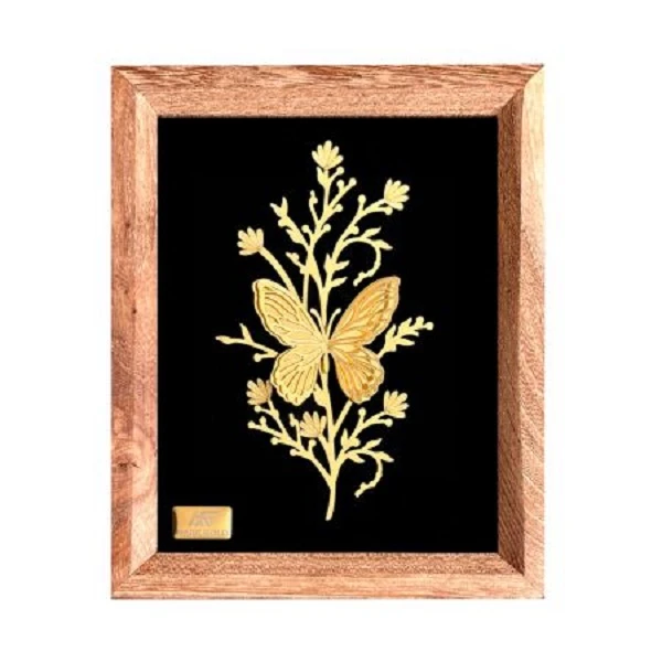 تابلو طلا کوب مارک گلد طرح پروانه سری بامبو کد TB7