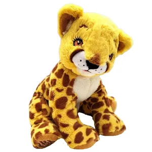 عروسک طرح پلنگ چیتا مدل Little Brownie Bakers Cheetah کد SZ6/436 ارتفاع 28 سانتی‌متر