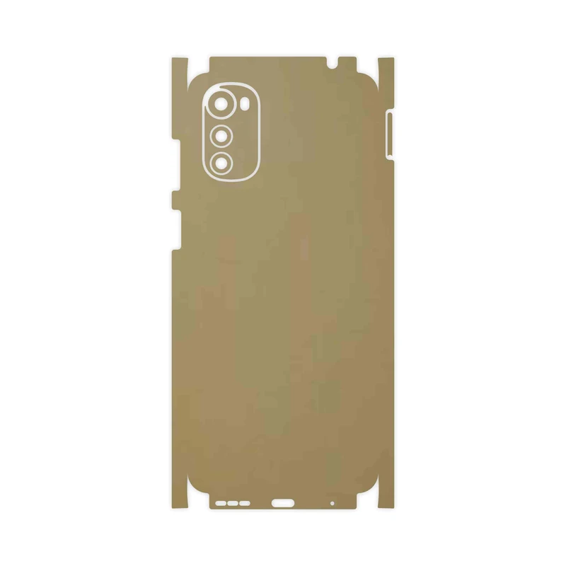 برچسب پوششی ماهوت مدل Matte-Gold-FullSkin مناسب برای گوشی موبایل موتورولا Moto E32s