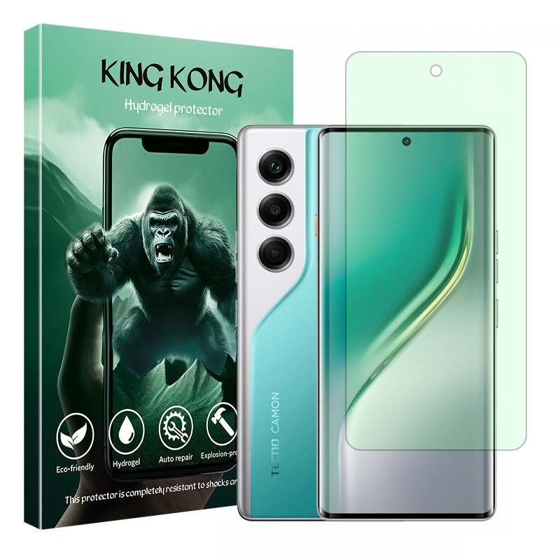 محافظ صفحه نمایش آنتی گرین کینگ کونگ مدل هیدروژلی مناسب برای گوشی موبایل تکنو Camon 40 Pro