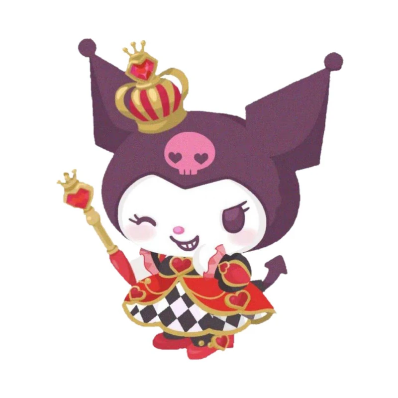 استیکر پارچه و لباس پاد آفرین مدل کارتونی کورومی kuromi جذاب کد 844