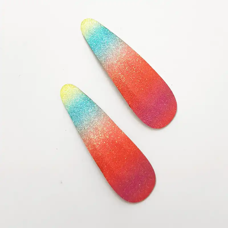 گیره مو زنانه مدل آبرنگی