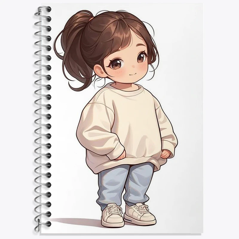 دفتر لغت 50 برگ خندالو طرح دخترانه کیوت کد N1831