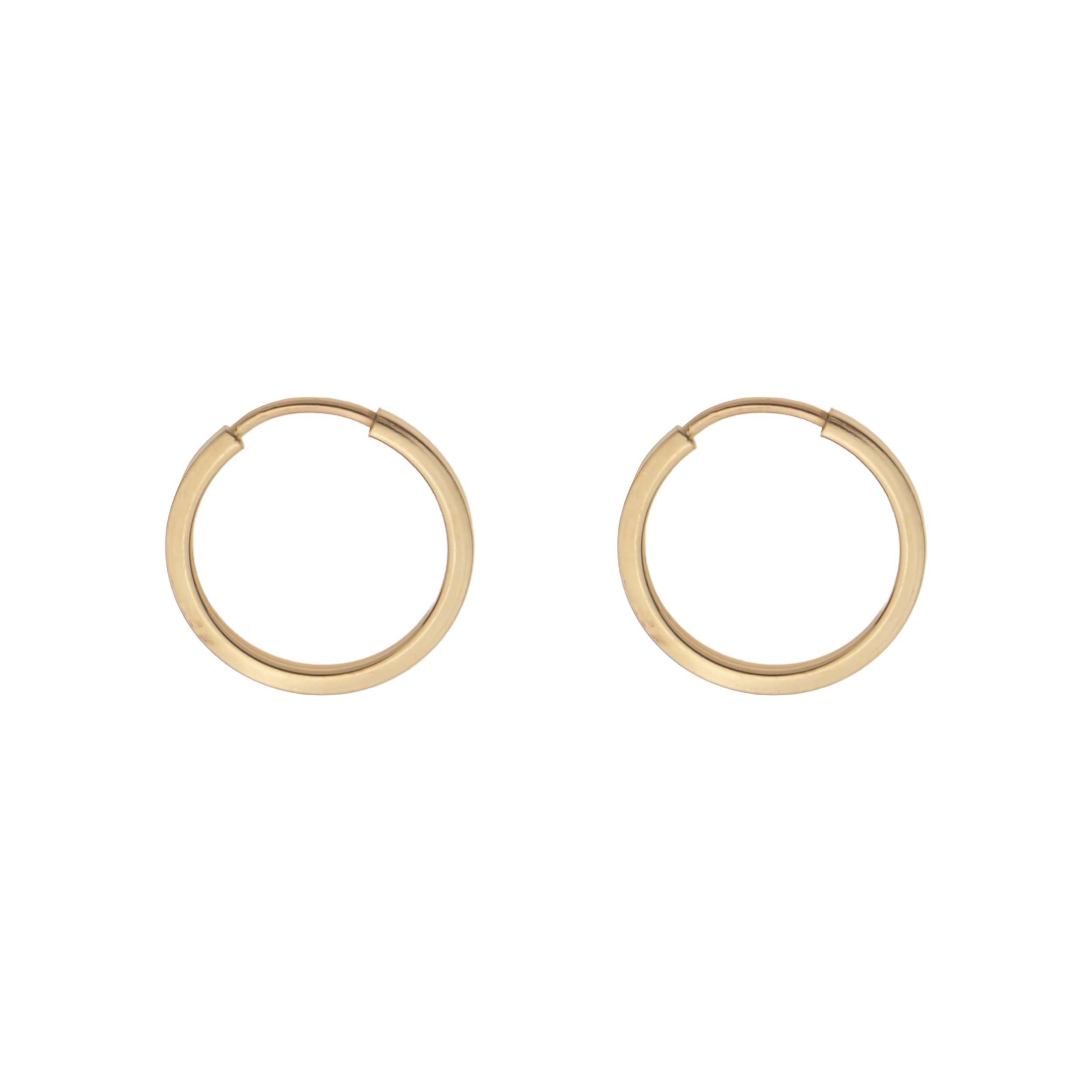 گوشواره حلقه‌ای طلا 18 عیار زنانه گلدم مدل E-3070017