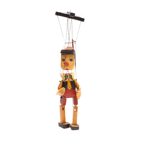 عروسک خیمه شب بازی طرح پینوکیو ارتفاع 27 سانتی متر
