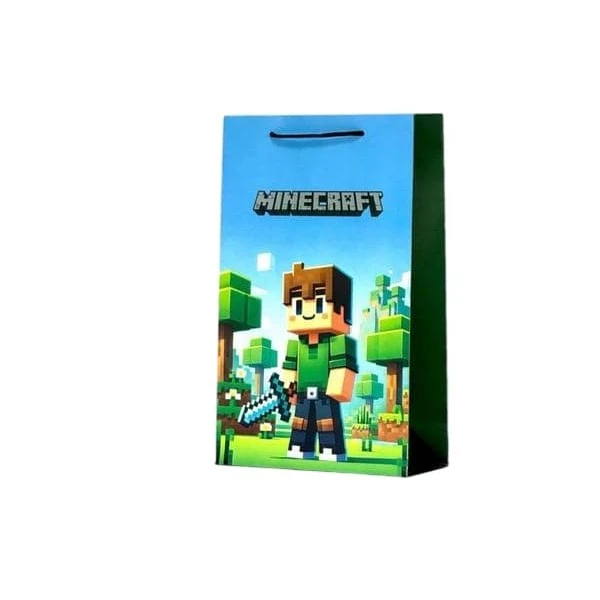 پاکت هدیه مدل ماینکرفت کد 2155 بسته 2 عددی