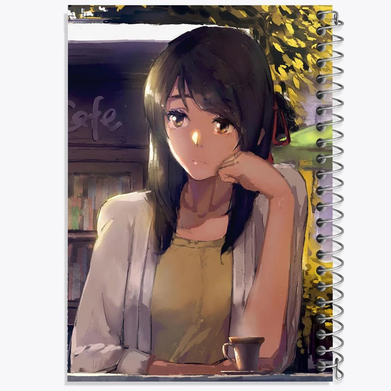 دفتر لیست خرید 50 برگ خندالو طرح میتسویا میامیزو انیمه یورنیم Your Name کد 16274