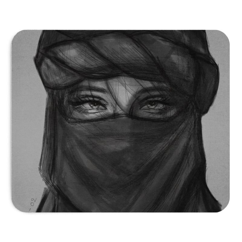 ماوس پد طرح چهره سایز 19x24 سانتی متر