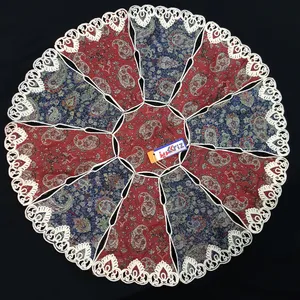 رومیزی ترمه کریز مدل خورشید کد sanR967 مجموعه 2 عددی