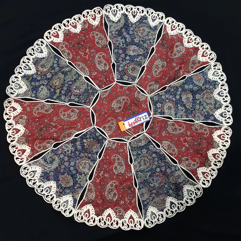 رومیزی ترمه کریز مدل خورشید کد sanR967 مجموعه 2 عددی