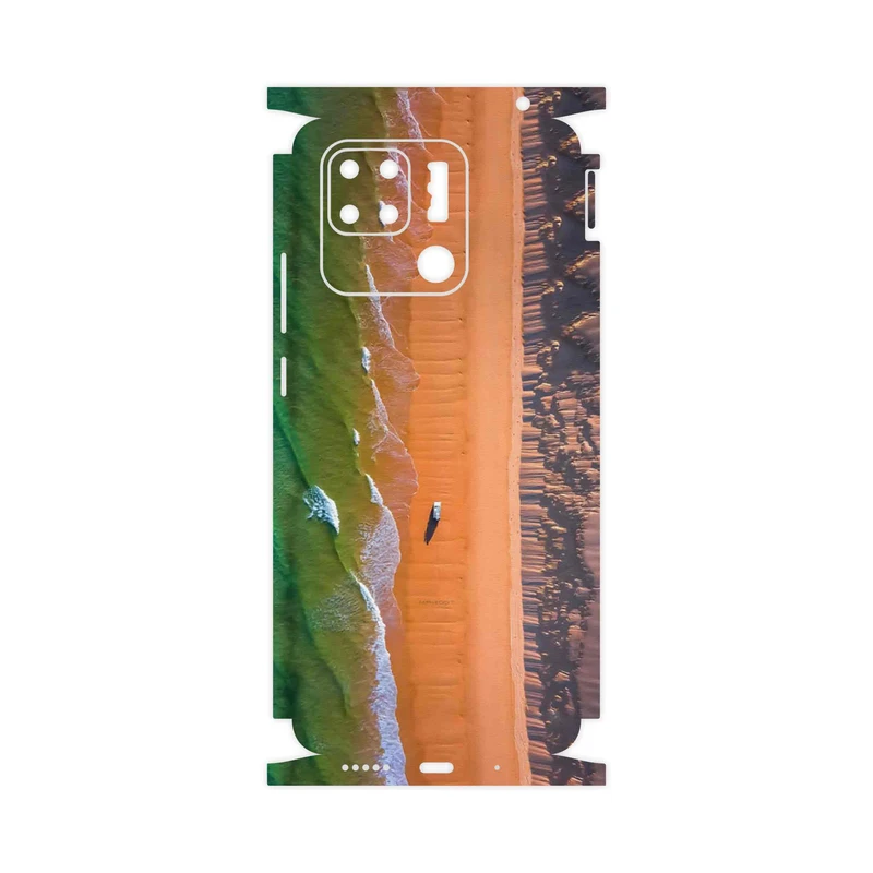 برچسب پوششی ماهوت مدل Beach and Green Sea-FullSkin مناسب برای گوشی موبایل شیائومی Redmi 10C