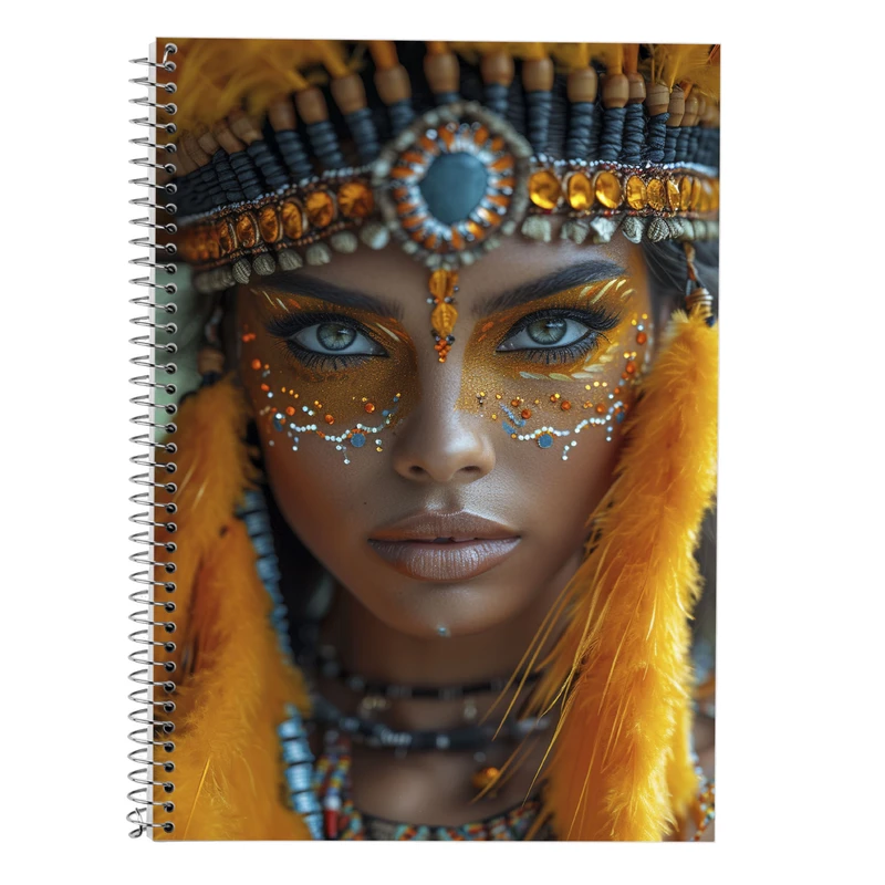 دفتر زبان 50 برگ مدوپد مدل دو خط طرح دختر کد DF14378