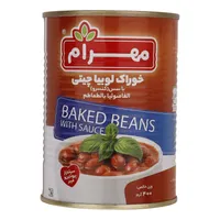 خوراک لوبیا چیتی با سس مهرام - 400 گرم 