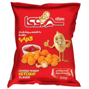 بادام زمینی پوشش دار با طعم کچاپ سیروکا -500 گرم