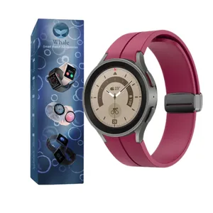 بند واله مدل سیلیکون مگنتی مناسب برای ساعت هوشمند سامسونگgalaxy watch 4 classic 46mm