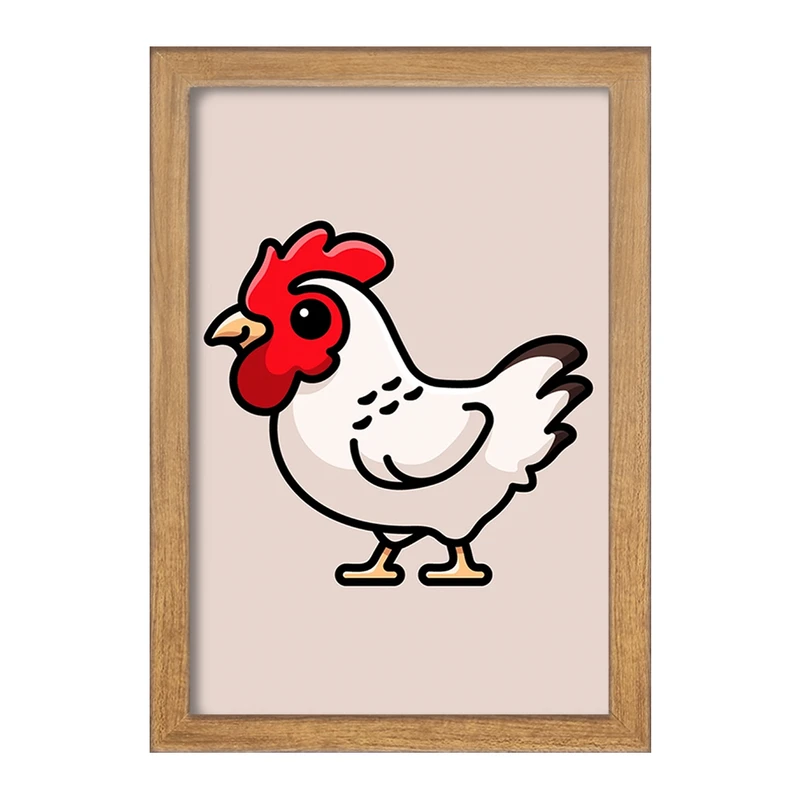 تابلو خندالو مدل حیوانات بامزه خروس کد 28193