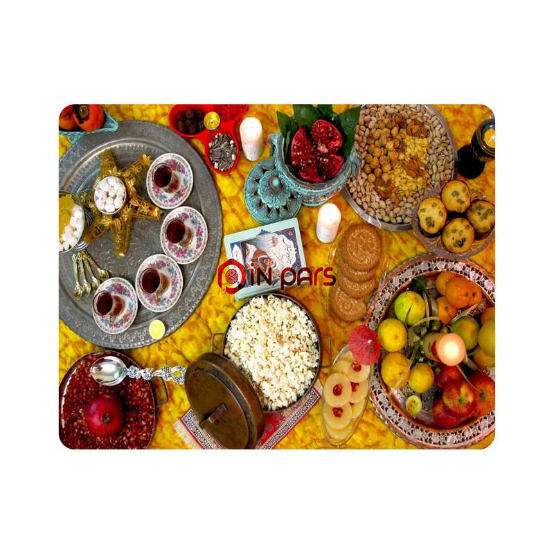 ماوس پد اطلس آبی طرح شب یلدا مدل T7314