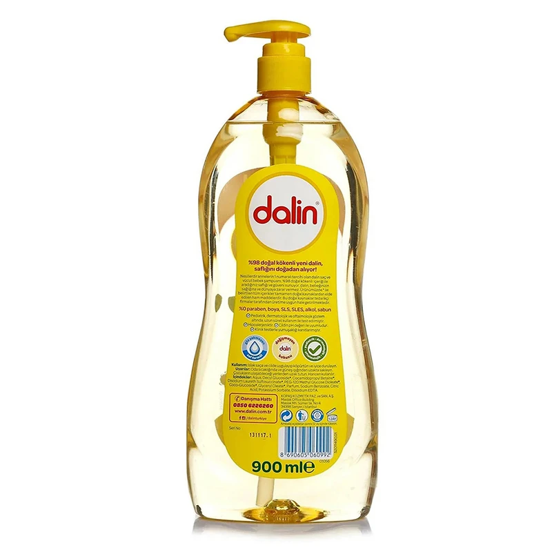 عکس شماره 2 : شامپو بچه دالین مدل ekonomik boy حجم 900 میلی لیتر