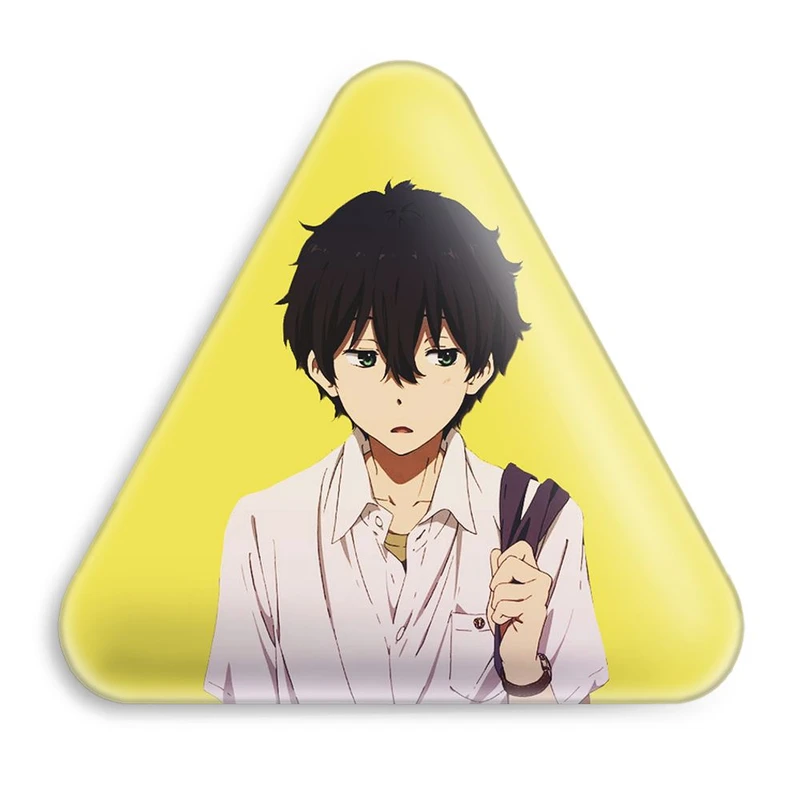 پیکسل خندالو طرح اورکی انیمه هیوکا Hyouka مدل مثلثی کد 17060