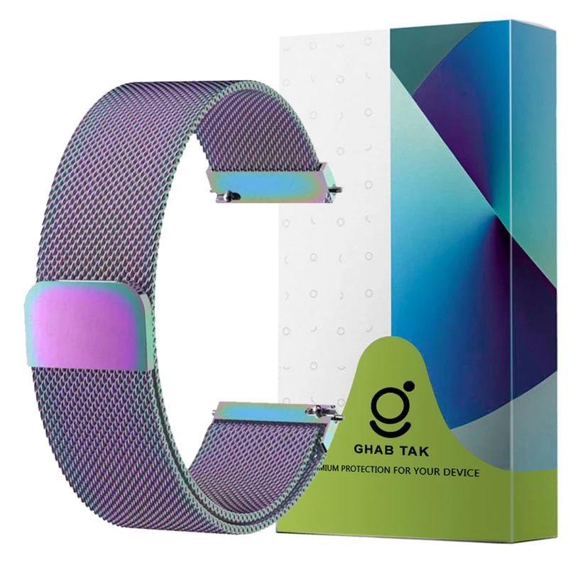 بند میلانس قاب تک مدل FEATHER مناسب برای ساعت هوشمند هایلو Solar Plus RT3