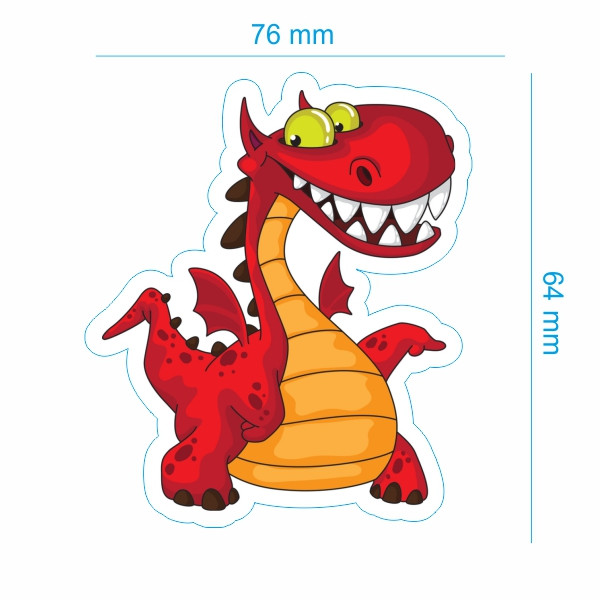 برچسب بدنه موتورسیکلت طرح اژدها کد 156
