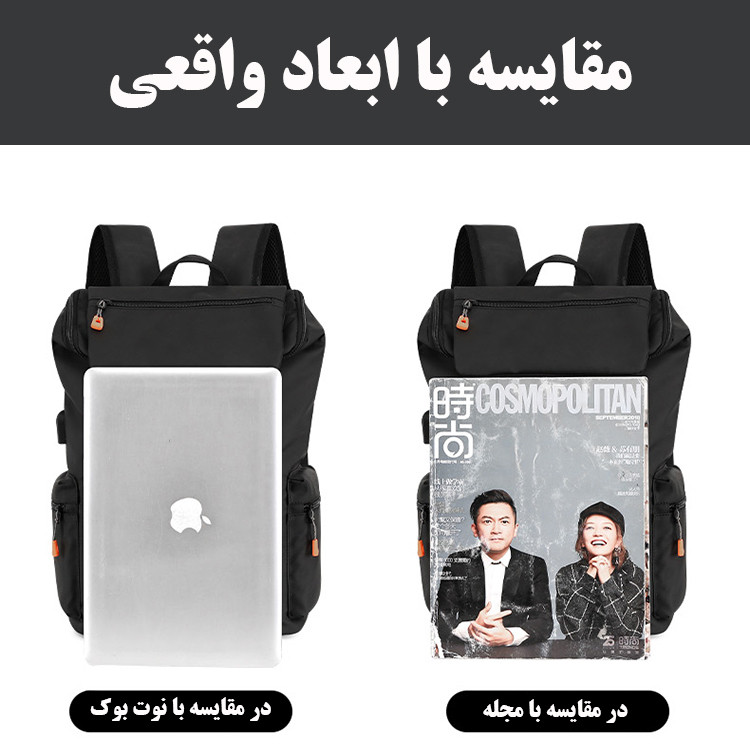کوله پشتی لپ تاپ مدل 1863 مناسب برای لپ تاپ تا 15.6 اینچی