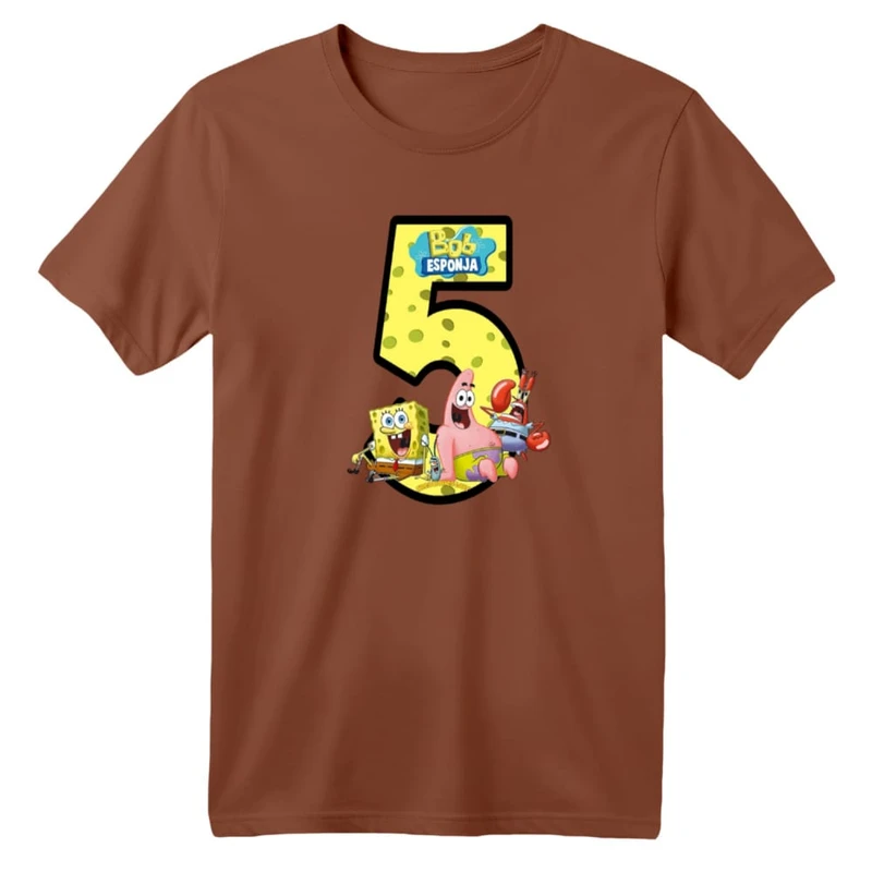 تی شرت آستین کوتاه بچگانه مدل باب اسفنجی کد ۷