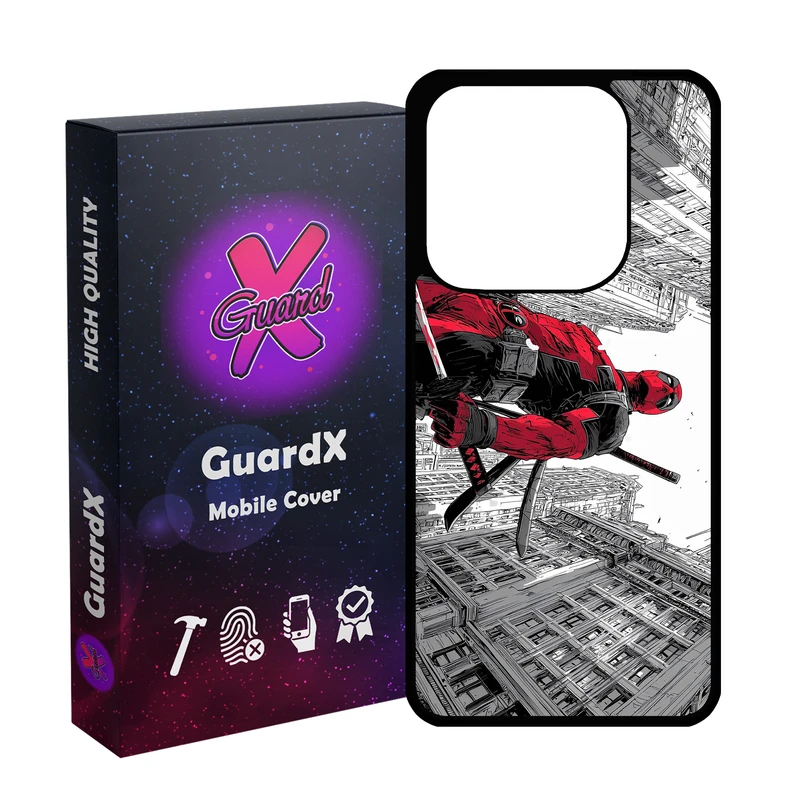 کاور گارد ایکس طرح Deadpool مدل 11081 مناسب برای گوشی موبایل شیائومی Redmi Note 14 4G