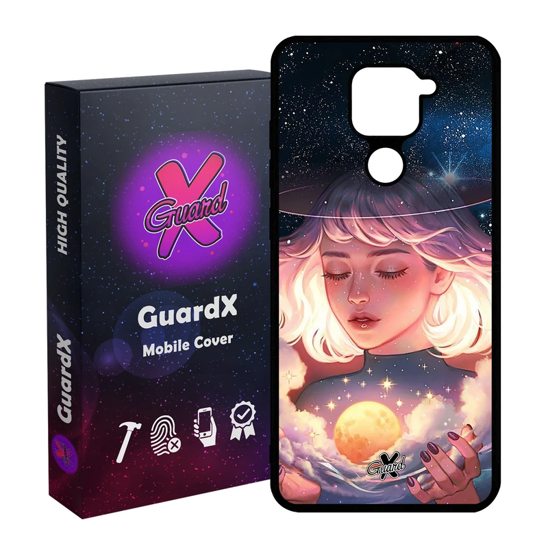 کاور گارد ایکس طرح Girl مدل Glass10059 مناسب برای گوشی موبایل شیائومی Redmi Note 9