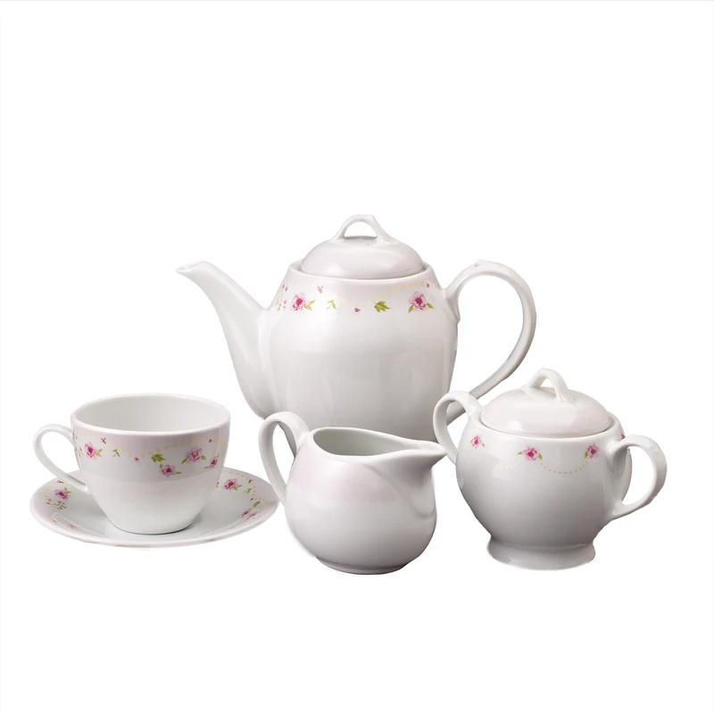 سرویس چای خوری 17 پارچه چینی مقصود مدل دوروتی