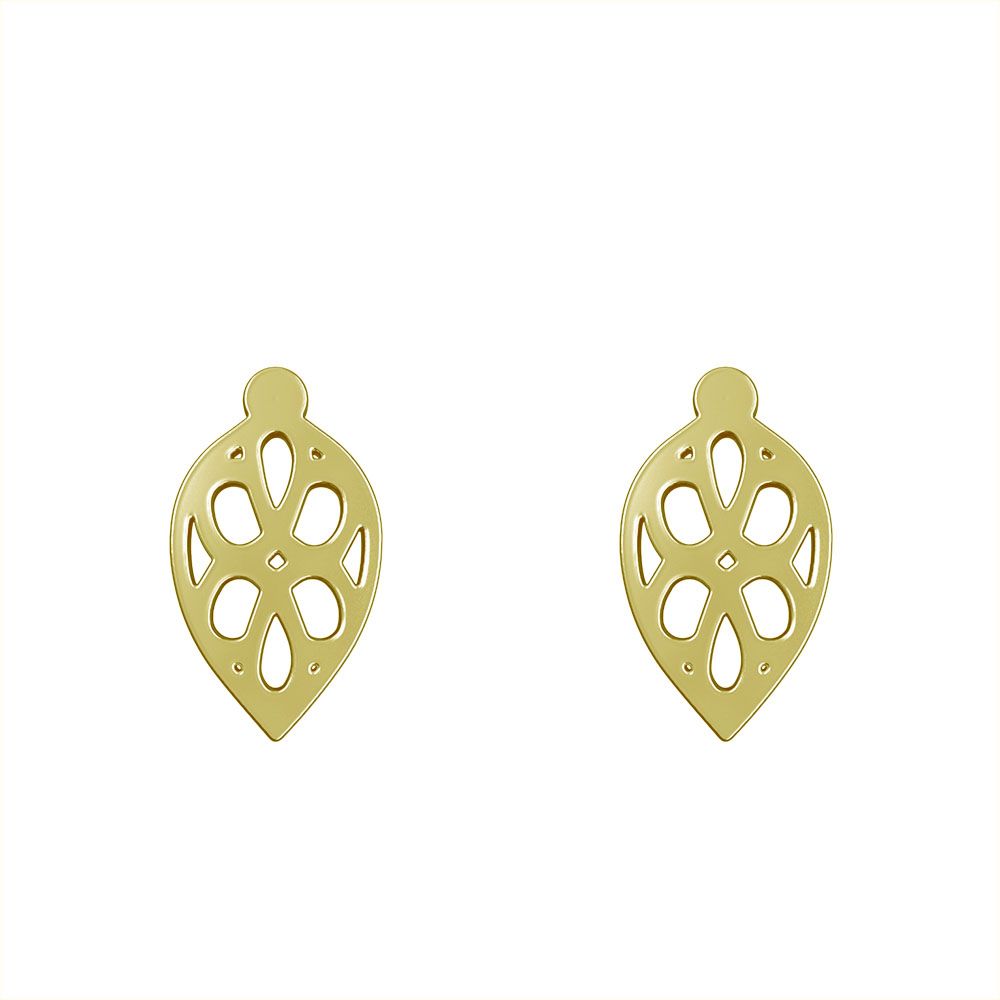 گوشواره طلا 18 عیار زنانه مدوپد مدل اشک کد GA1-10296 -  - 2