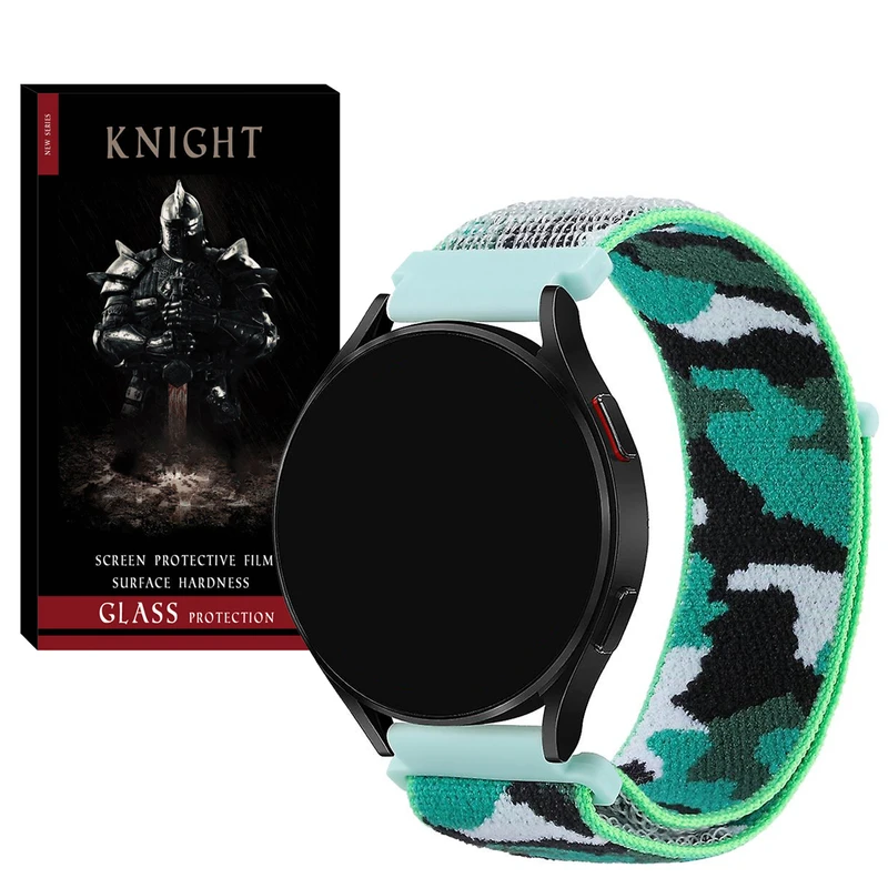 بند نایت مدل Nylon-Army-KT-TW مناسب برای ساعت هوشمند گلوریمی M1 Pro / GS1 Pro / Calling Watch M2