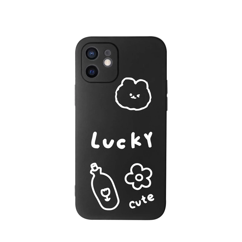 کاور قاب گارد طرح خرس مینیمال کد t6924 مناسب برای گوشی موبایل اپل iphone 12
