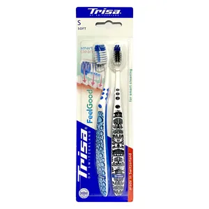 مسواک تریزا مدل فیل گود با برس نرم بسته 2 عددی