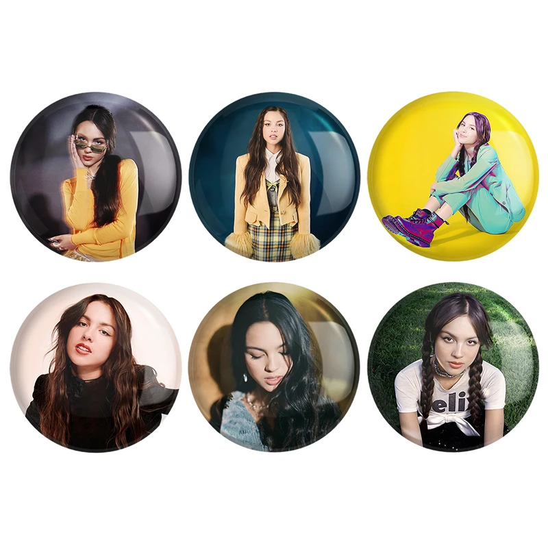  مگنت خندالو طرح اولیویا رودریگو Olivia Rodrigo کد 1107A مجموعه 6 عددی