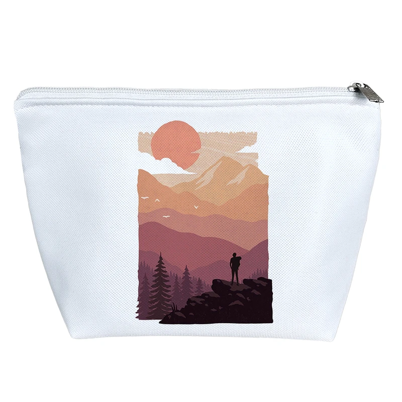 کیف لوازم آرایش دخترانه خندالو مدل کوهنورد و غروب کد 3097