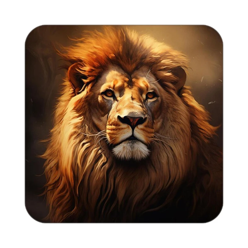 زیر لیوانی کاکتی طرح شیر مدل mp23577