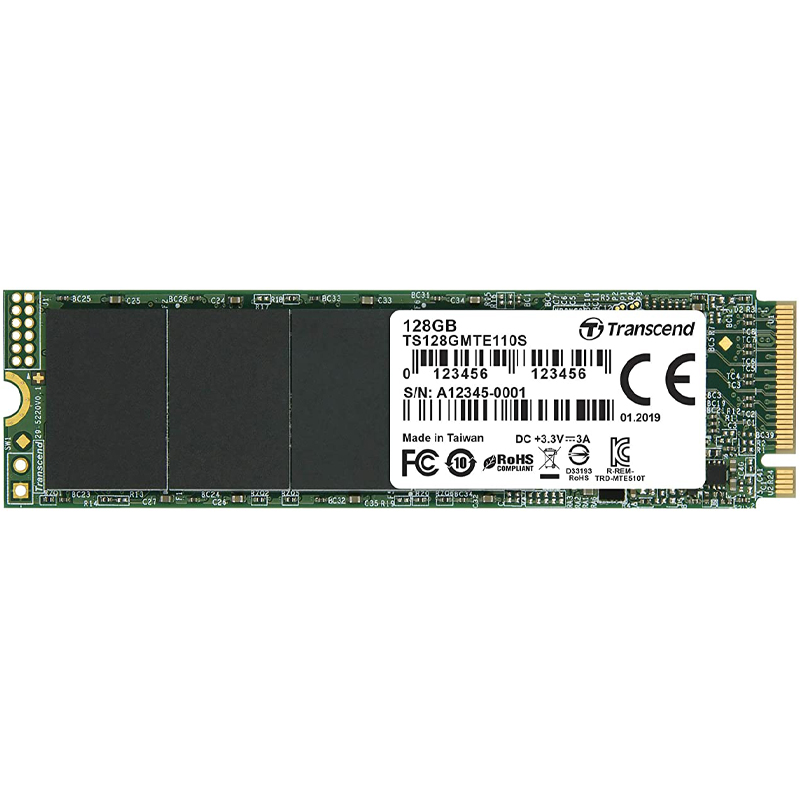 اس اس دی اینترنال ترنسند مدل Nvme PCIe Gen3 X4 MTE110S ظرفیت 128 گیگابایت