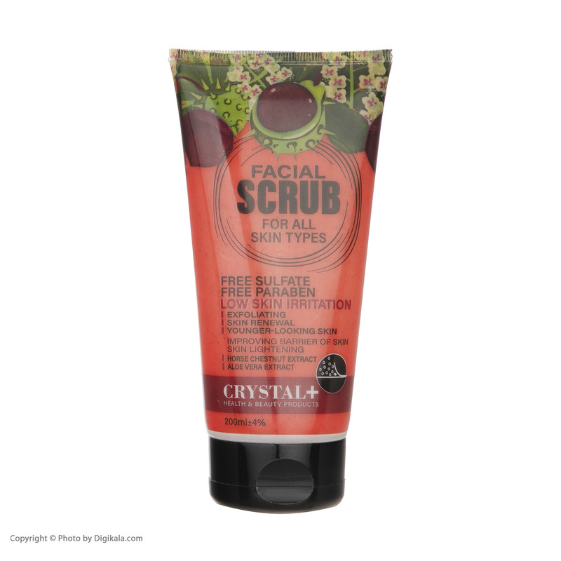 اسکراب لایه بردار پوست کریستال مدل Horse Chestnut-Aloe Vera حجم 200 میلی لیتر