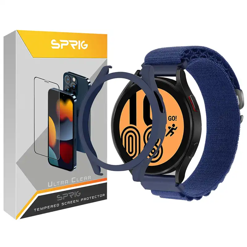 بند اسپریگ مدل Loop Alpine مناسب برای ساعت هوشمند سامسونگ Galaxy Watch 5 Pro 45mm به همراه کاور