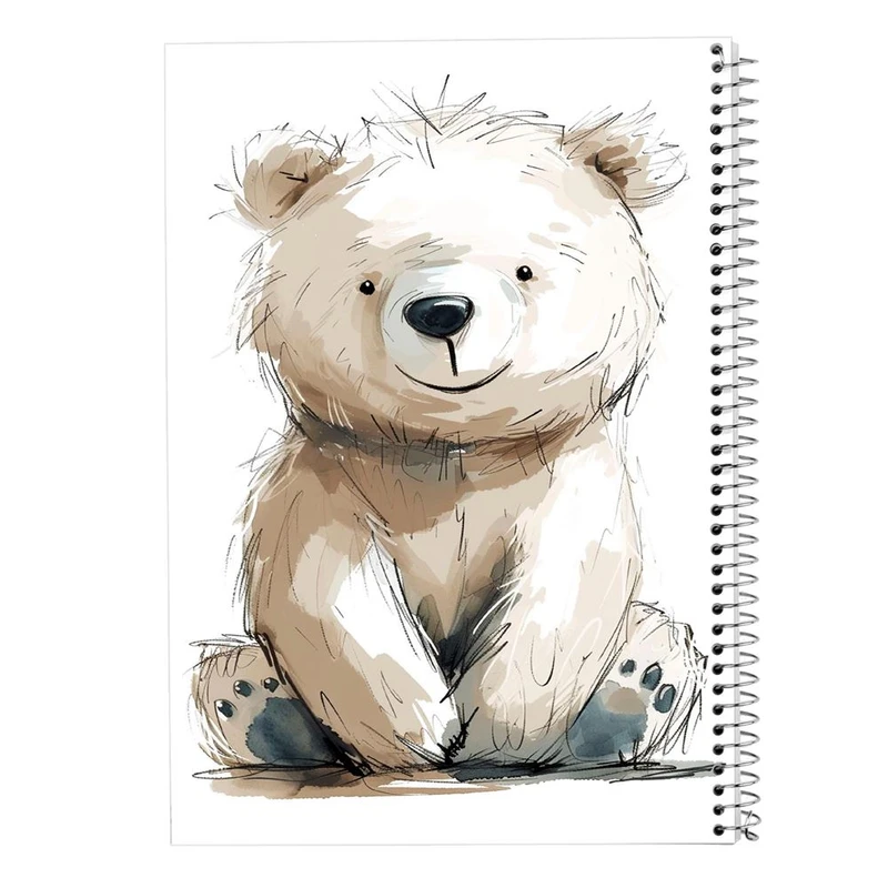 دفتر نقاشی 50 برگ مدوپد مدل سگ و گربه کد DF17261