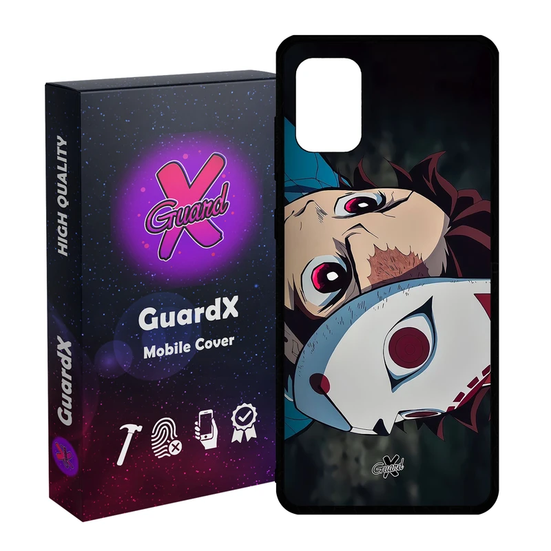 کاور گارد ایکس طرح تانجیرو کامادو انیمه مدل Glass10562 مناسب برای گوشی موبایل سامسونگ Galaxy A31