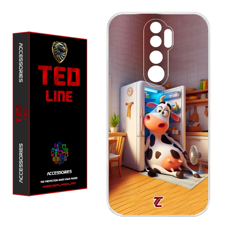کاور تدلاین طرح گاو کد 1168 مناسب برای گوشی موبایل شیائومی Redmi Note 8 Pro