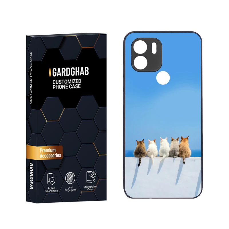 کاور گارد قاب مدل دور ژله ای هنری مناسب برای گوشی موبایل شیائومی Redmi A1 Plus / A2 Plus /Poco C51