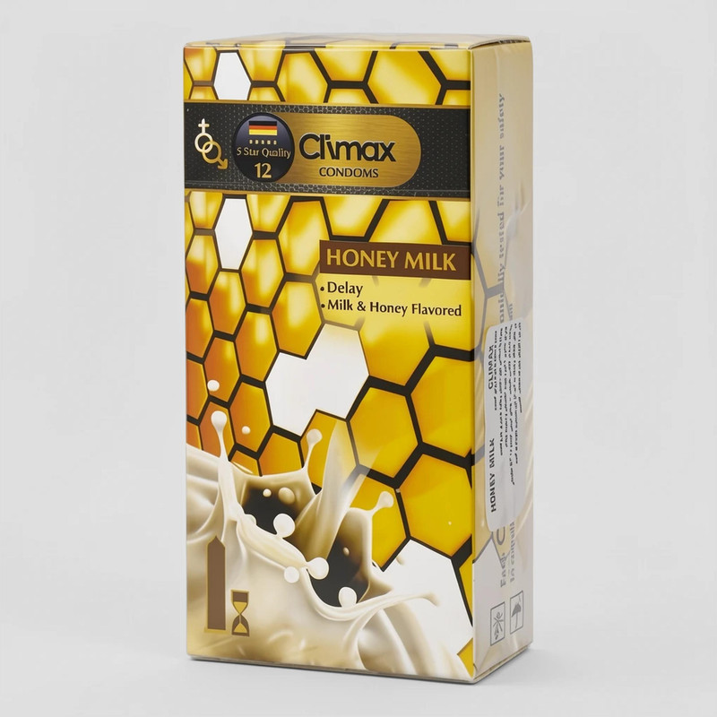 کاندوم کلایمکس مدل Honey Milk 12 بسته 12 عددی