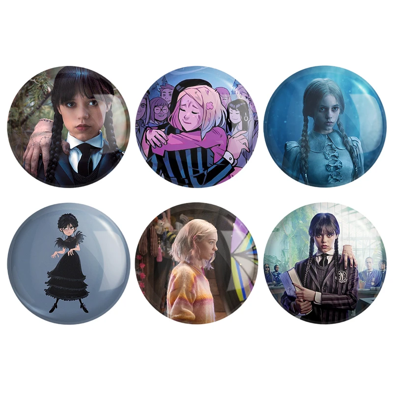 پیکسل خندالو مدل سریال ونزدی Wednesday کد 1602A مجموعه 6 عددی